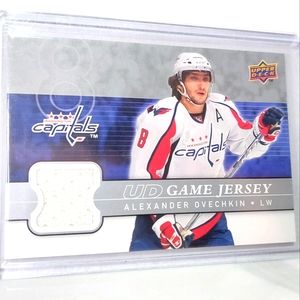 Alexander Ovechkin UD Game-Used Jersey Hockey Card Washington Capitals GJ2-AO